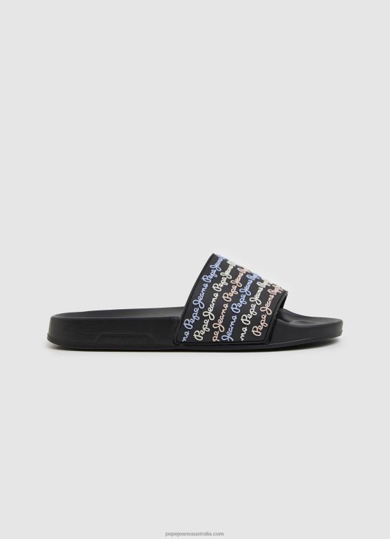 women_black_pepe_jeans_slider_set_beach_flip_flops_60j40692.jpg Women Black Pepe Jeans Slider Set Beach Flip Flops 60J40692 - Image 1