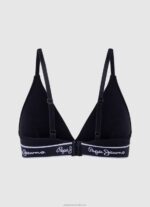 Women Black Pepe Jeans Stretchy Cotton Bra 60J40548 - Image 2