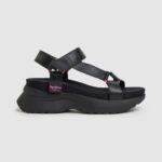 Women Black Pepe Jeans Venus Ace Trek Sandals 60J40687