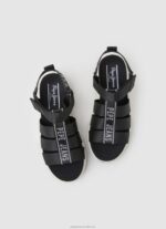 Women Black Pepe Jeans Venus Point Trek Sandals 60J40686 - Image 2