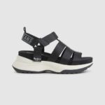 Women Black Pepe Jeans Venus Point Trek Sandals 60J40686