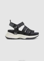 Women Black Pepe Jeans Venus Point Trek Sandals 60J40686