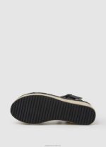 Women Black Pepe Jeans Witney Brand Wedge Sandals 60J40643 - Image 5