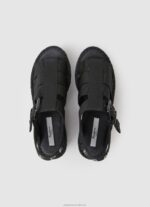 Women Black Pepe Jeans Witney Sunny Wedge Sandals 60J40647 - Image 2