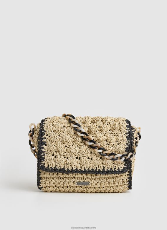 women_black_pepe_jeans_woven_straw_crossbody_bag_60j40718.jpg Women Black Pepe Jeans Woven Straw Crossbody Bag 60J40718 - Image 1