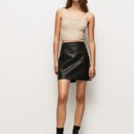 Women Black Pepe Jeans Zip-Fastened Mini Skirt 60J40484