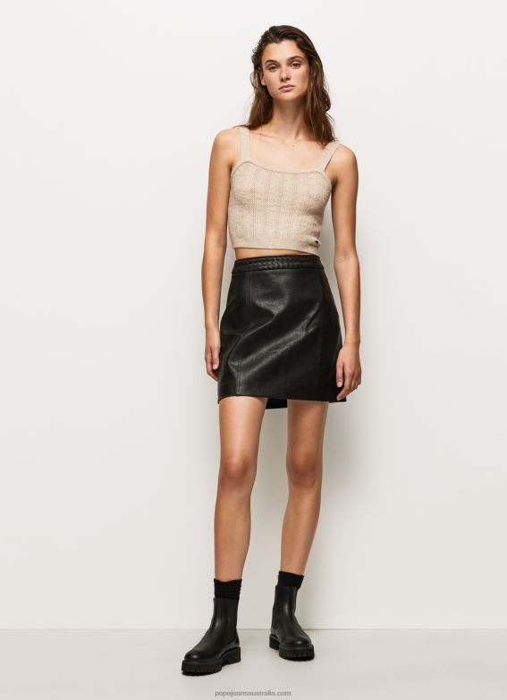 women_black_pepe_jeans_zip_fastened_mini_skirt_60j40484.jpg Women Black Pepe Jeans Zip-Fastened Mini Skirt 60J40484 - Image 1