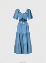 Women Blue Pepe Jeans Denim Dress 60J40163 - Image 5