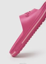 Women Bright Rose Pepe Jeans Beach Slide Flip Flops 60J40695 - Image 5