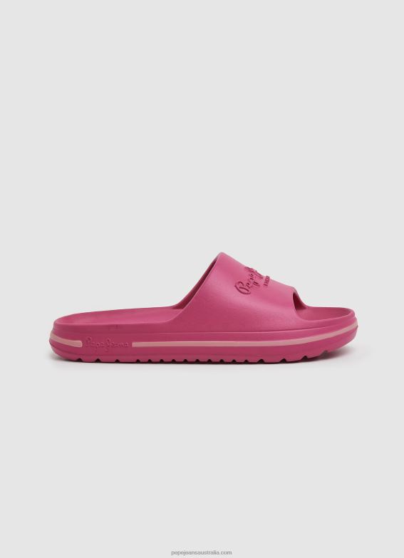 women_bright_rose_pepe_jeans_beach_slide_flip_flops_60j40695.jpg Women Bright Rose Pepe Jeans Beach Slide Flip Flops 60J40695 - Image 1