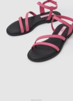 Women Bubble Gum Pepe Jeans Hayes Juice Flat Sandals 60J40666 - Image 3