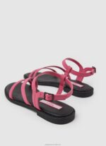 Women Bubble Gum Pepe Jeans Hayes Juice Flat Sandals 60J40666 - Image 4