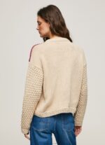 Women Buff Pepe Jeans Crochet Perkins Neck Jersey 60J40246 - Image 3