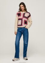Women Buff Pepe Jeans Crochet Perkins Neck Jersey 60J40246 - Image 4
