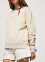 Women Buff Pepe Jeans Embroidered Cotton Jumper 60J40272 - Image 3
