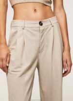 Women Buff Pepe Jeans Flowing Chino Pants 60J40295 - Image 3