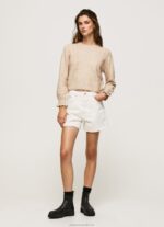 Women Buff Pepe Jeans Openwork Round Neck Jersey 60J40244 - Image 2