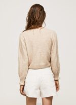 Women Buff Pepe Jeans Openwork Round Neck Jersey 60J40244 - Image 4