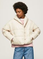 Women Buff Pepe Jeans Shiny Padded Down Jacket 60J40124 - Image 3