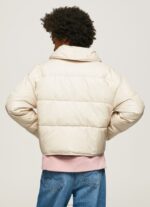 Women Buff Pepe Jeans Shiny Padded Down Jacket 60J40124 - Image 4