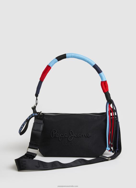 Women Buttermilk Pepe Jeans 2 In 1 Bag Convertible To Backpack 60J40736 - Image 5
