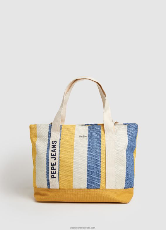 Women Buttermilk Pepe Jeans 2 In 1 Bag Convertible To Backpack 60J40736 - Image 1