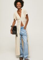 Women Buttermilk Pepe Jeans Faye Fine Knited Dress 60J40151 - Image 2