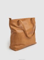 Women Camel Pepe Jeans Embossed Logo Tote Bag 60J40710 - Image 2