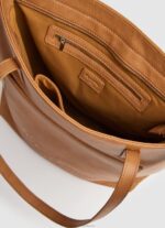 Women Camel Pepe Jeans Embossed Logo Tote Bag 60J40710 - Image 3