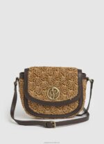 Women Camel Pepe Jeans Macrame Crossbody Bag 60J40744 - Image 5
