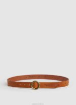 Women Cedar Wood Pepe Jeans Circular Logo Suade Belt 60J40763 - Image 4