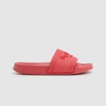 Women Coral Pepe Jeans Slider Logo Beach Flip Flops 60J40684