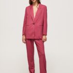 Women Dark Blush Pepe Jeans Flowing Chino Pants 60J40296