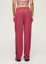 Women Dark Blush Pepe Jeans Flowing Chino Pants 60J40296 - Image 4