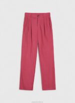 Women Dark Blush Pepe Jeans Flowing Chino Pants 60J40296 - Image 5