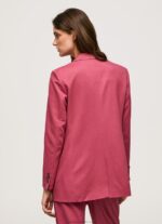 Women Dark Blush Pepe Jeans Plain Blazer With Shoulder Pads 60J40112 - Image 4