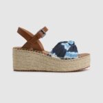 Women Deep Sea Pepe Jeans Witney Dye Wedge Sandals 60J40644