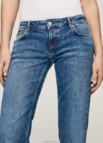 Women Denim Pepe Jeans Alex Low Rise Straight Fit Jeans 60J4024 - Image 4