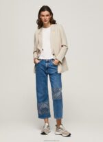 Women Denim Pepe Jeans Ani Relaxed Fit Midrise Jeans 60J4087
