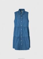 Women Denim Pepe Jeans Arya Short Denim Dress 60J40183 - Image 5