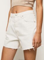 Women Denim Pepe Jeans Balloon Fit Denim Shorts 60J40498 - Image 3