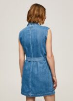 Women Denim Pepe Jeans Carmen Short Denim Dress 60J40154 - Image 4