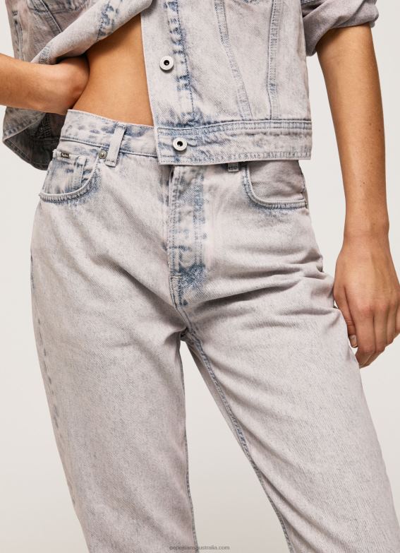 Women Denim Pepe Jeans Celyn Regular Fit High Waisted Jeans 60J4017 - Image 3