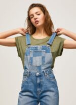 Women Denim Pepe Jeans Cotton Denim Overall 60J4098 - Image 3