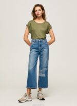 Women Denim Pepe Jeans Cotton Denim Overall 60J4098 - Image 5