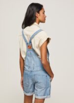 Women Denim Pepe Jeans Cotton Denim Short Dungarees 60J40175 - Image 4