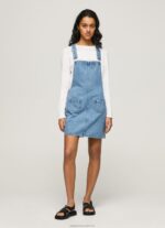 Women Denim Pepe Jeans Denim Dungaree Dress 60J40162 - Image 2