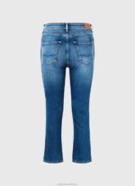 Women Denim Pepe Jeans Dion 7/8 High Waisted Slim Fit Jeans 60J4074 - Image 2