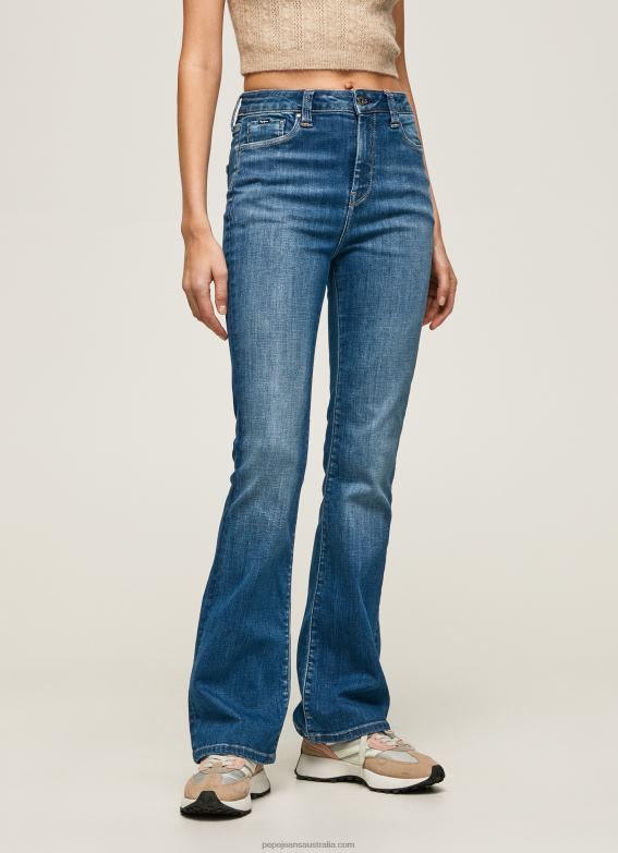 Women Denim Pepe Jeans Dion High Waisted Flared Fit Jeans 60J4060 - Image 2