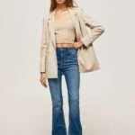 Women Denim Pepe Jeans Dion High Waisted Flared Fit Jeans 60J4060